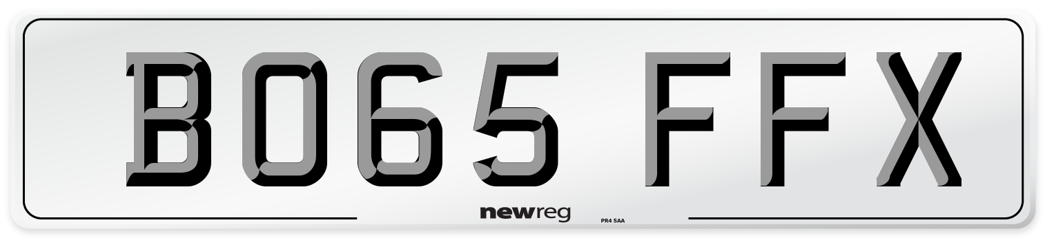 BO65 FFX Number Plate from New Reg